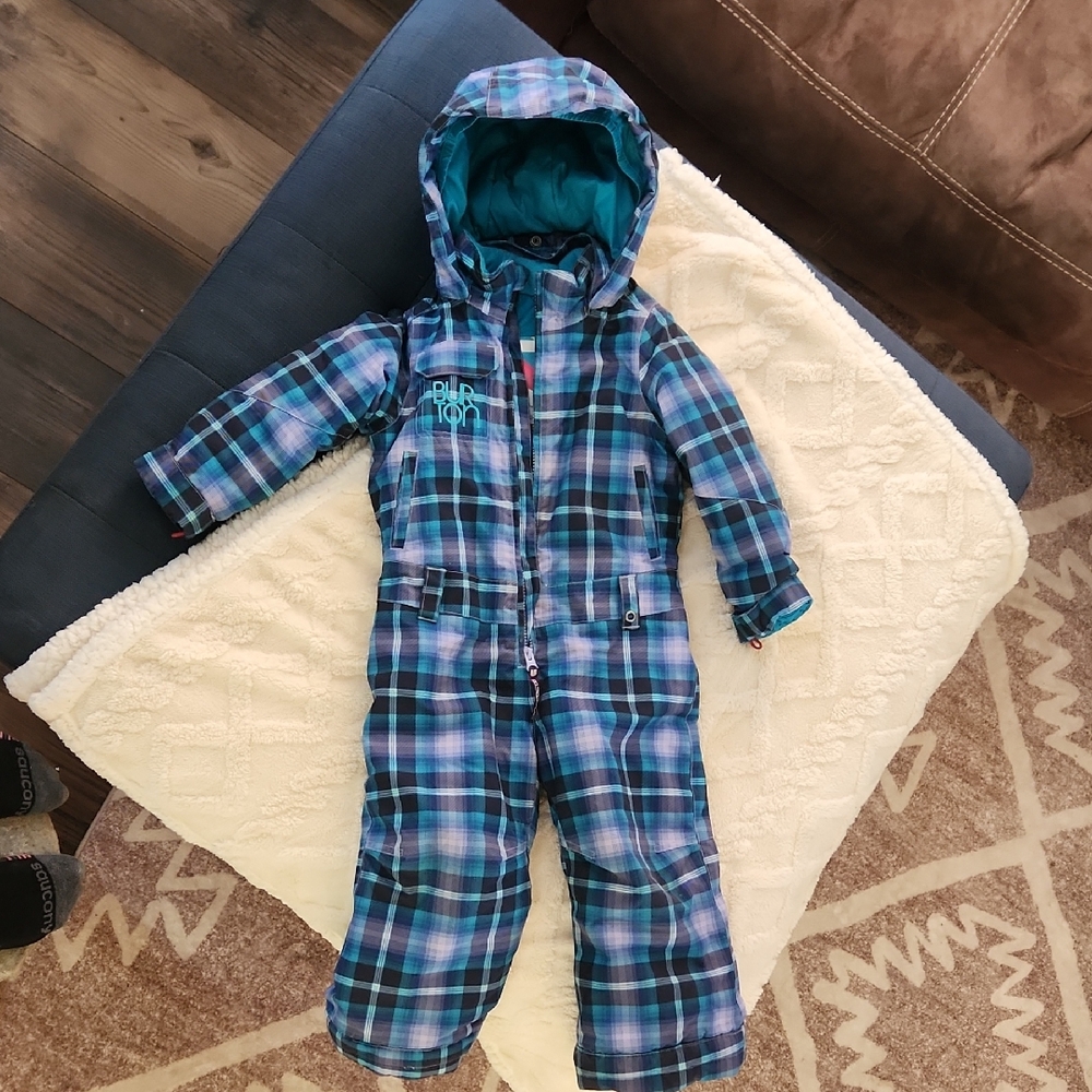 Plaid Hooded Snowsuit